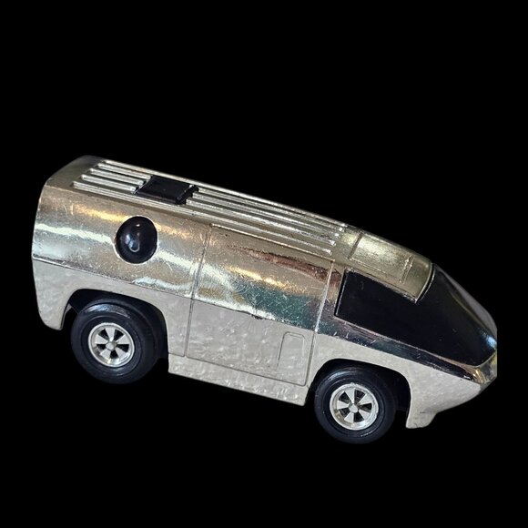 Vintage 1977 Mego Speed Burners 1st Gen 1/64 Scale Silver Chrome Van Needs Work - Picture 2 of 11